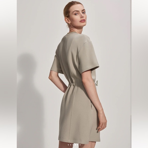 NWT Varley Maple DoubleSoft Dress in Abbey Stone / Khaki - S - Picture 4 of 12